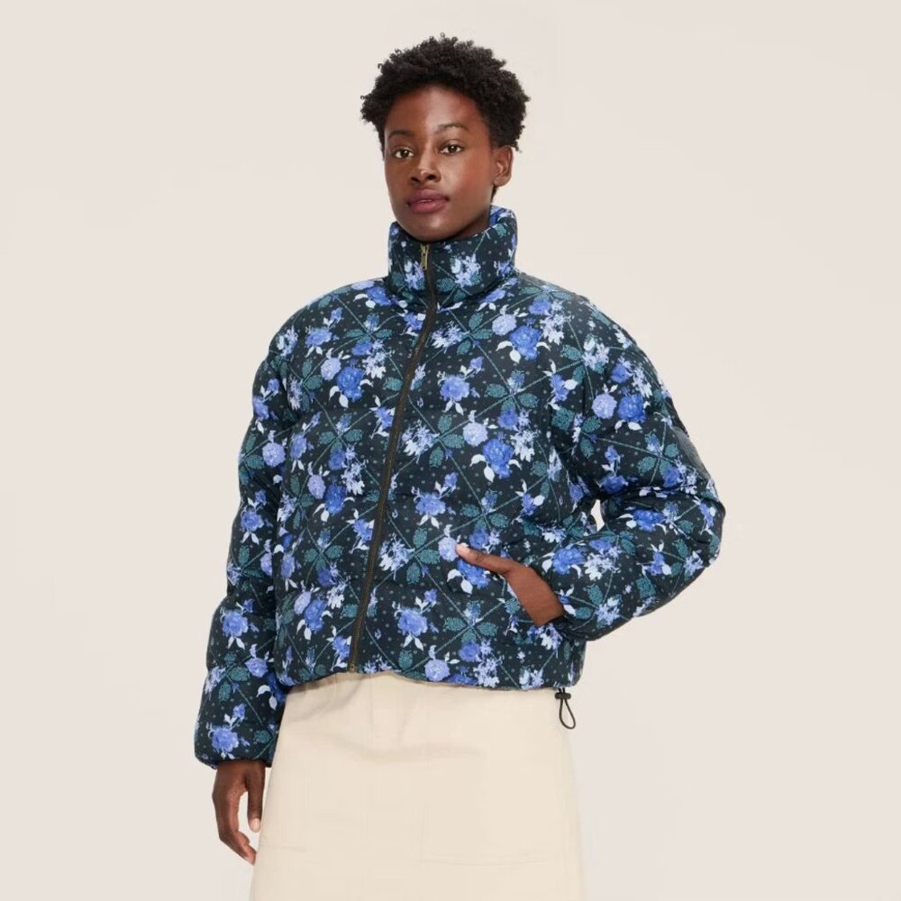 NWT Woolrich x Target Floral Puffer Jacket